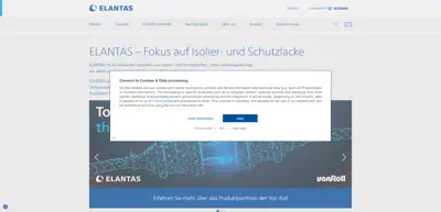 Screenshot of ELANTAS Europe GmbH