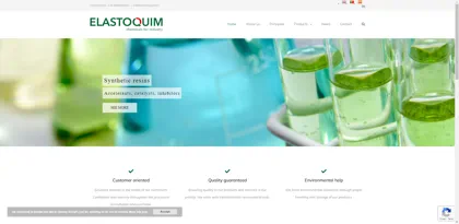 Screenshot of ELASTOQUIM, S.L.