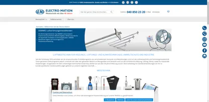 Screenshot of Electro-Mation GmbH