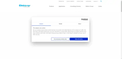 Screenshot of Elektror airsystems GmbH