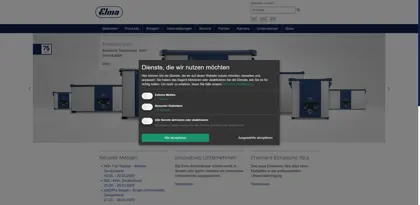 Screenshot of Elma Schmidbauer GmbH