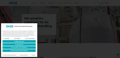 Screenshot of EMDE Automation GmbH