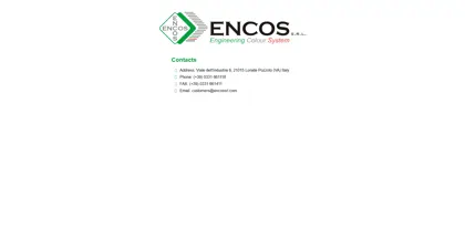 Screenshot of Encos s.r.l.