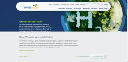 Screenshot of EnviroChemie AG