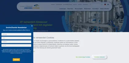 Screenshot of EnviroChemie Ges.m.b.H.