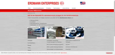 Screenshot of Erdmann Enterprises Deutschland GmbH