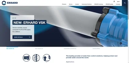 Screenshot of Erhard GmbH & Co. KG