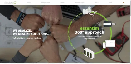Screenshot of essentim GmbH