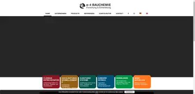 Screenshot of e-4 Bauchemie GmbH