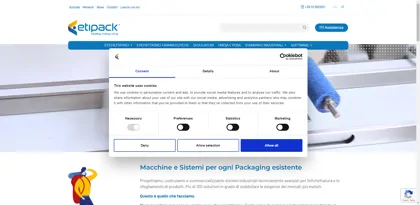 Screenshot of Etipack s.p.a.