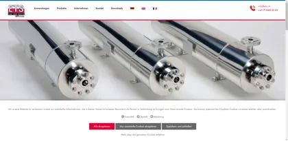 Screenshot of ETS Energie-Technik-Systeme AG