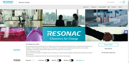 Screenshot of Resonac Europe GmbH