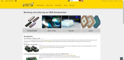 Screenshot of Eureca Meßtechnik GmbH