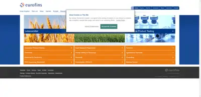 Screenshot of Eurofins Analytik GmbH (Büro Berlin)