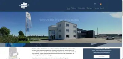 Screenshot of EUROTEC Antriebszubehör GmbH