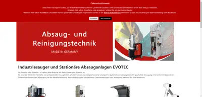 Screenshot of EVO-PRODUCTS Blankenburg GmbH