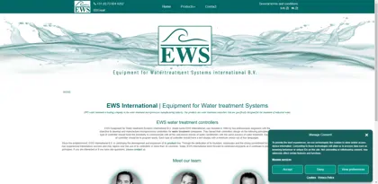 Screenshot of EWS Equipment for Watertreatment Systems International B.V.