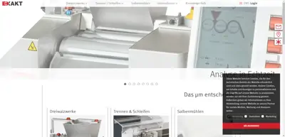 Screenshot of EXAKT Vertriebs GmbH