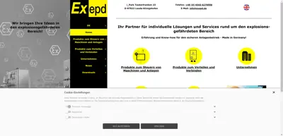 Screenshot of Exepd GmbH