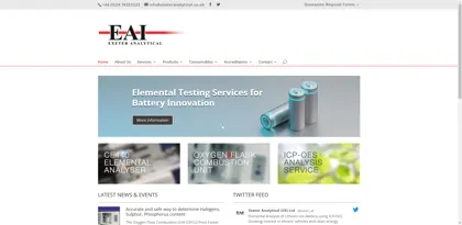 Screenshot of Exeter Analytical (UK), Ltd