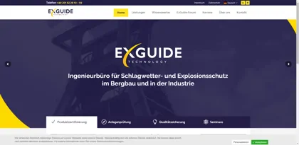 Screenshot of Günter Kämper VDI Ingenieurbüro für Explosionsschutz