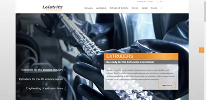 Screenshot of Leistritz Extrusionstechnik GmbH