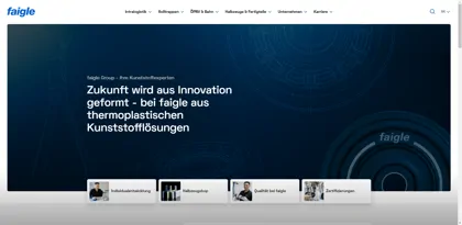 Screenshot of faigle Kunststoffe GmbH