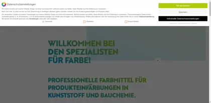 Screenshot of Farbenwerke Wunsiedel GmbH