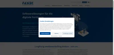 Screenshot of FASTEC GmbH