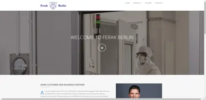 Screenshot of Ferak Berlin GmbH