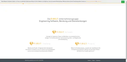 Screenshot of F.I.R.S.T. Gesellschaft für technisch-wissenschaftliche Softwareanwendungen mbH