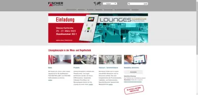 Screenshot of FISCHER Mess- und Regeltechnik GmbH