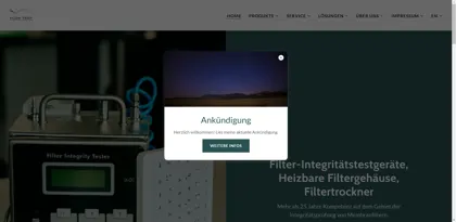 Screenshot of Flow Test GmbH
