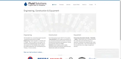 Screenshot of Fluid Solutions GmbH