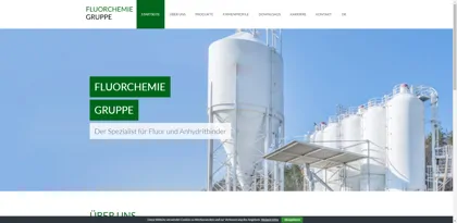 Screenshot of Fluorchemie GmbH