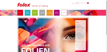 Screenshot of Folex Coating GmbH