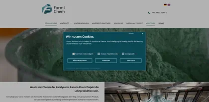 Screenshot of FormiChem GmbH