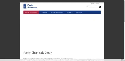 Screenshot of Foster Chemicals GmbH