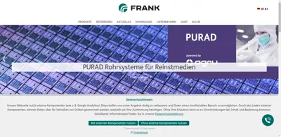 Screenshot of Frank GmbH