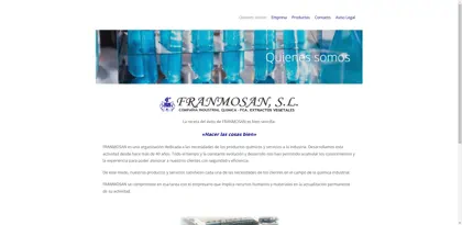 Screenshot of Franmosan S.L.