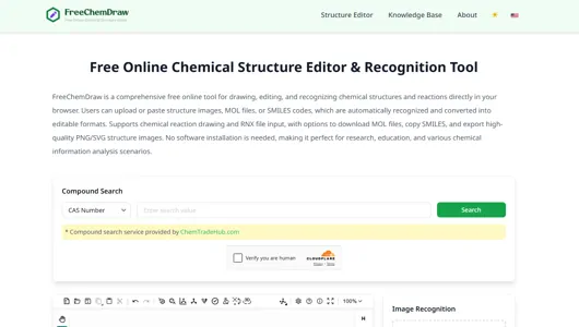 FreeChemDraw - Free Online Chemical Structure Editor