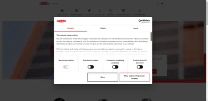 Screenshot of FRONIUS Deutschland GmbH