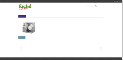 Screenshot of Fuchs Maschinen AG