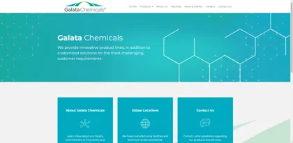 Screenshot of Galata Chemicals GmbH