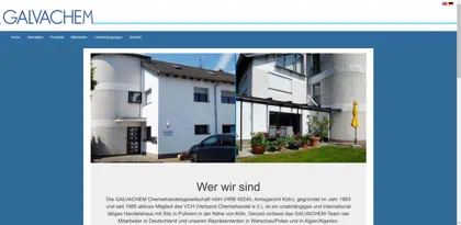 Screenshot of Galvachem GmbH