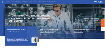 Screenshot of Gantner Instruments GmbH