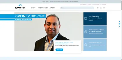 Screenshot of Greiner Bio-One GmbH