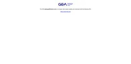 Screenshot of GEA Filtration