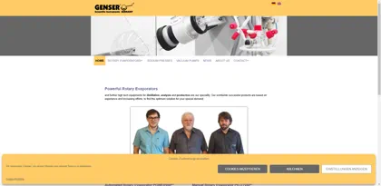 Screenshot of Genser Scientific Instruments