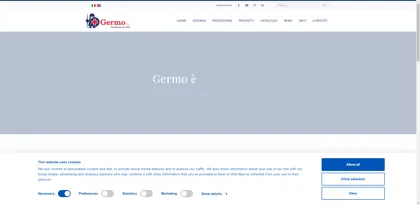 Screenshot of Germo S.p.a.